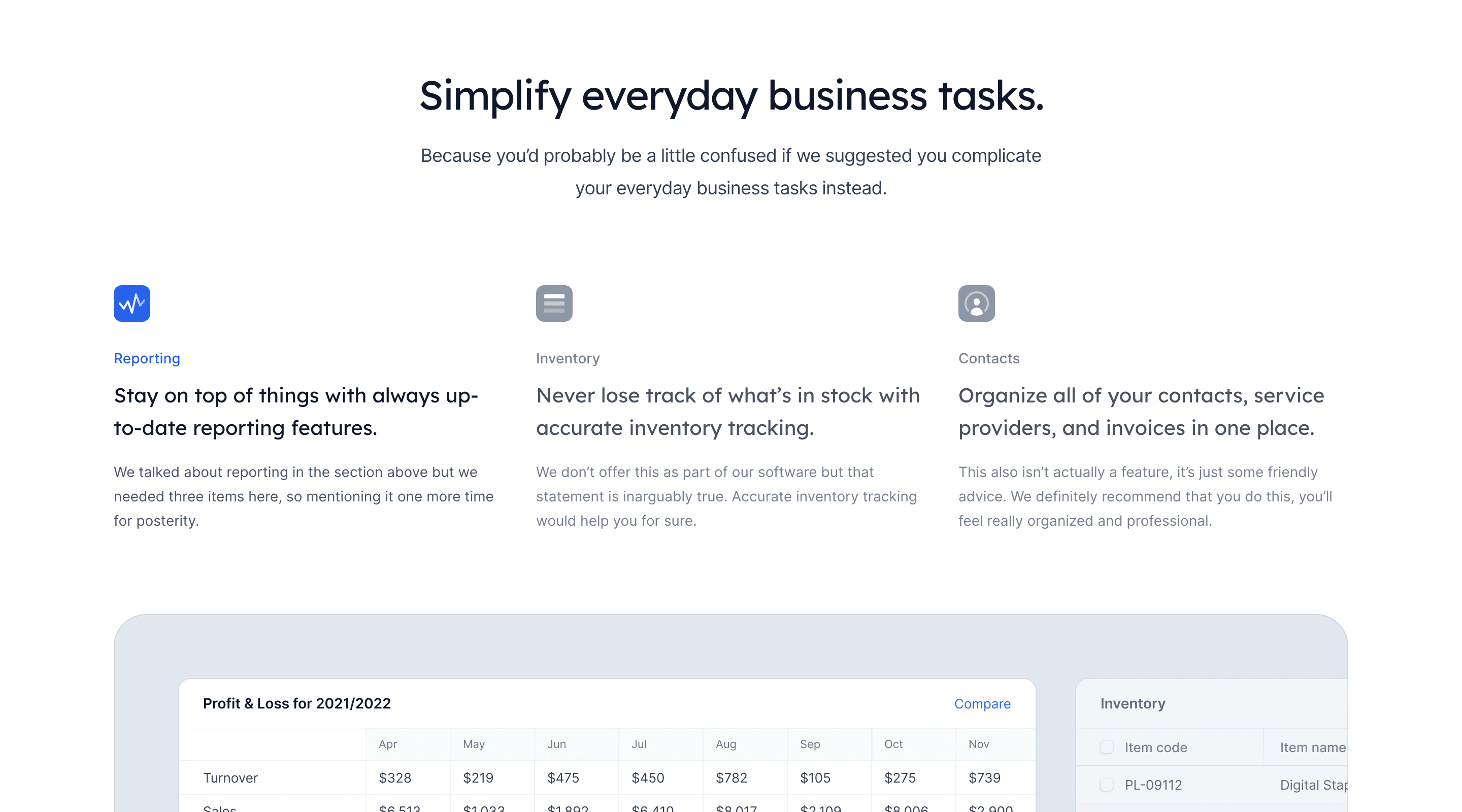 Screenshot of the Salient Tailwind UI template. The visible section contains a heading and short introduction paragraph. Below that is a list of app features arranged in a row, each with an icon, title, and short description. Underneath is a carousel of app screenshots.